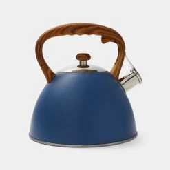 Smith & Nobel Conical Stainless Steel Kettle Blue 3L