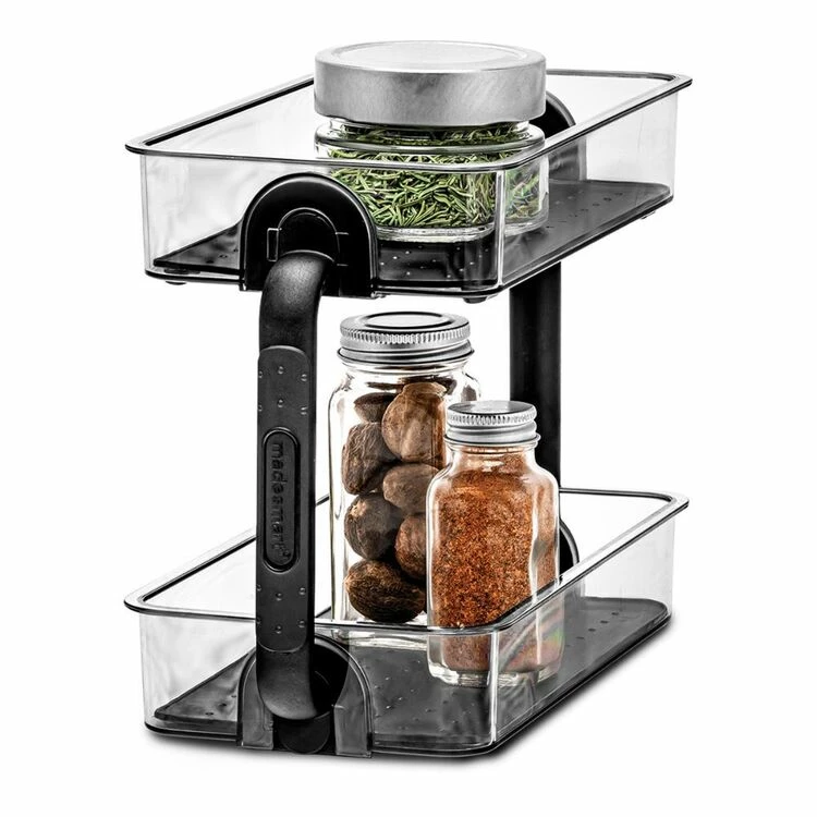 Madesmart 2-Tier Spice Organiser Carbon 1 Madesmart 2-Tier Spice Organiser Carbon