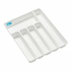 Madesmart Basic 6 Compart Cutlery Tray White