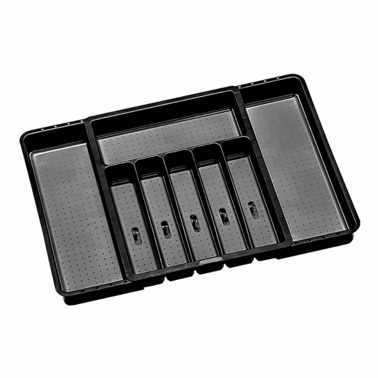 Madesmart Expandable Cutlery Tray Carbon 1 Madesmart Expandable Cutlery Tray Carbon