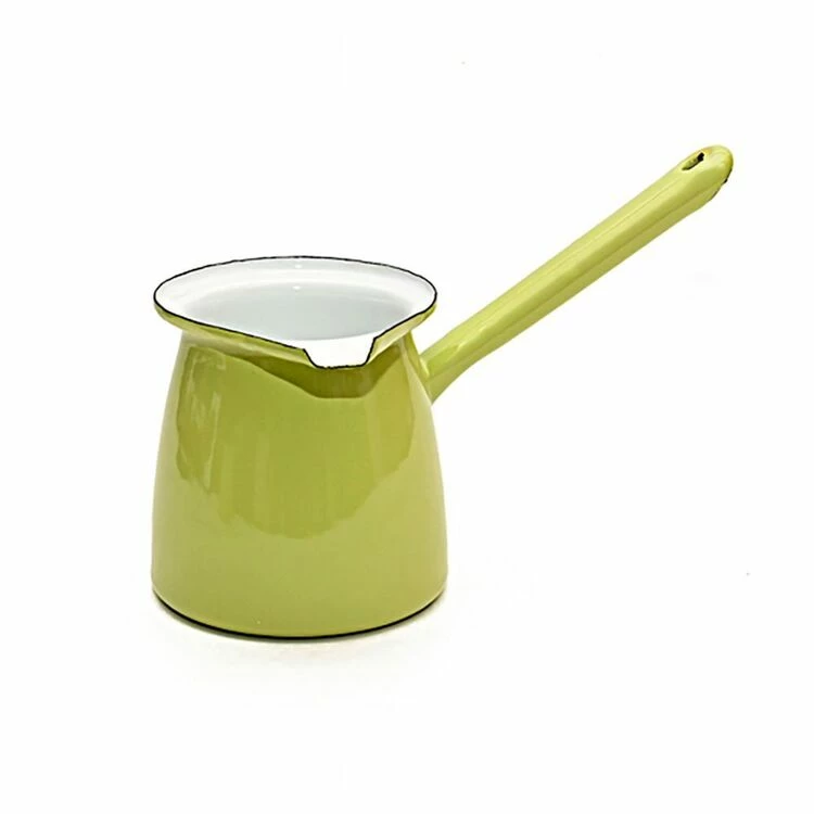Coffee Culture Enamel Pistachio Green Turkish Coffee Pot 300mL 1 Coffee Culture Enamel Pistachio Green Turkish Coffee Pot 300mL