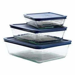 Pyrex Glass 6-Piece Oblong Food Storage