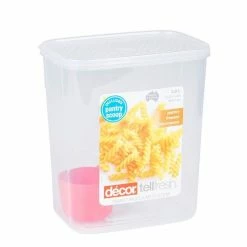 Decor Décor Tellfresh Plastic Tall Oblong Food Storage Container 3L