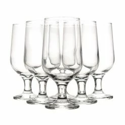 Art Craft Aiden 6-Piece Footed Beer Glass Set