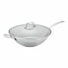SCANPAN Impact Stainless Steel Covered Wok 32cm