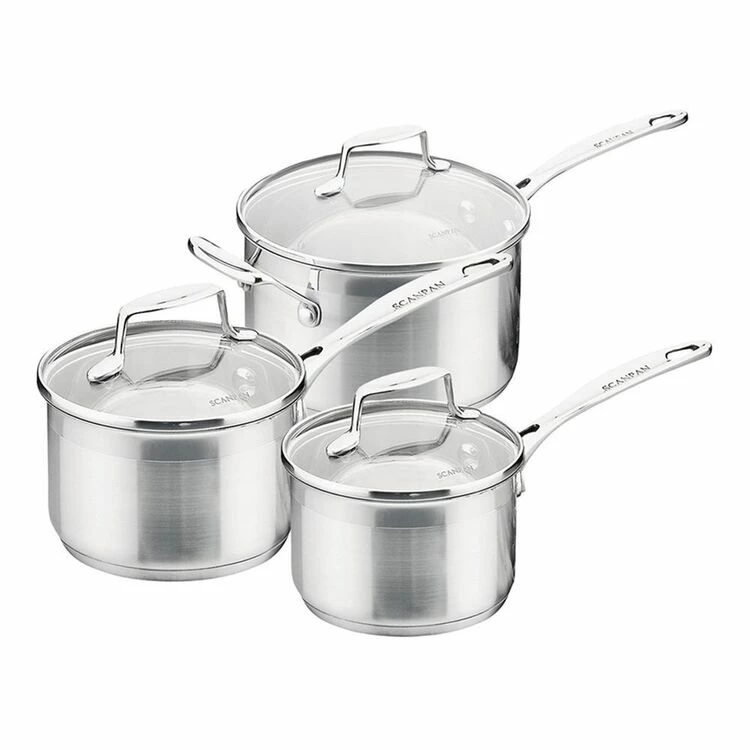 Scanpan 3-Piece Impact Stainless Steel Cookset 1 Scanpan 3-Piece Impact Stainless Steel Cookset