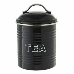 Smith & Nobel Retro Tea Canister - Black