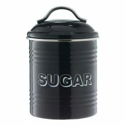 Smith & Nobel Retro Sugar Canister - Black