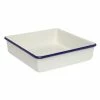 Wiltshire Enamel Brownie Pan 2L / 23cm Blue Rim