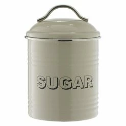 Smith & Nobel Retro Sugar Canister - Light Grey