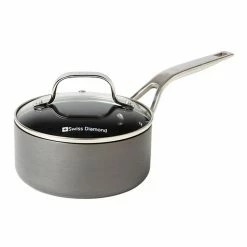 Swiss Diamond Hard Anodised Saucepan 16cm