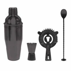 Smith & Nobel 4-Piece Cocktail Set Gunmetal