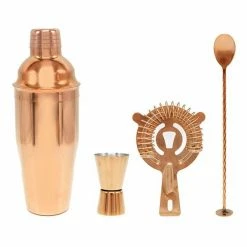 Smith & Nobel 4-Piece Cocktail Set Rose Gold