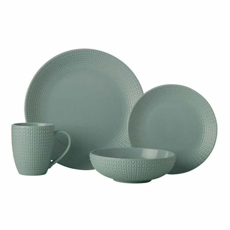 Casa Domani Corallo Sage 16-Piece Dinner Set 1 Casa Domani Corallo Sage 16-Piece Dinner Set