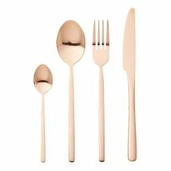 Smith & Nobel Arte 24-Piece Cutlery Set Shiny Copper -Kitchen & Dining Sales SP 615812