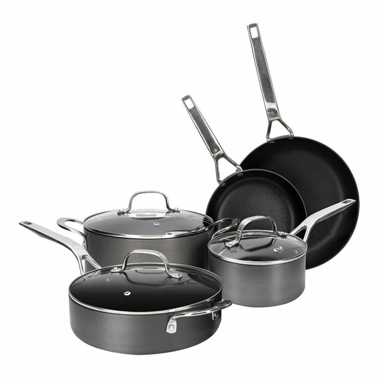 Swiss Diamond Hard Anodised 5-Piece Cookset 1 Swiss Diamond Hard Anodised 5-Piece Cookset
