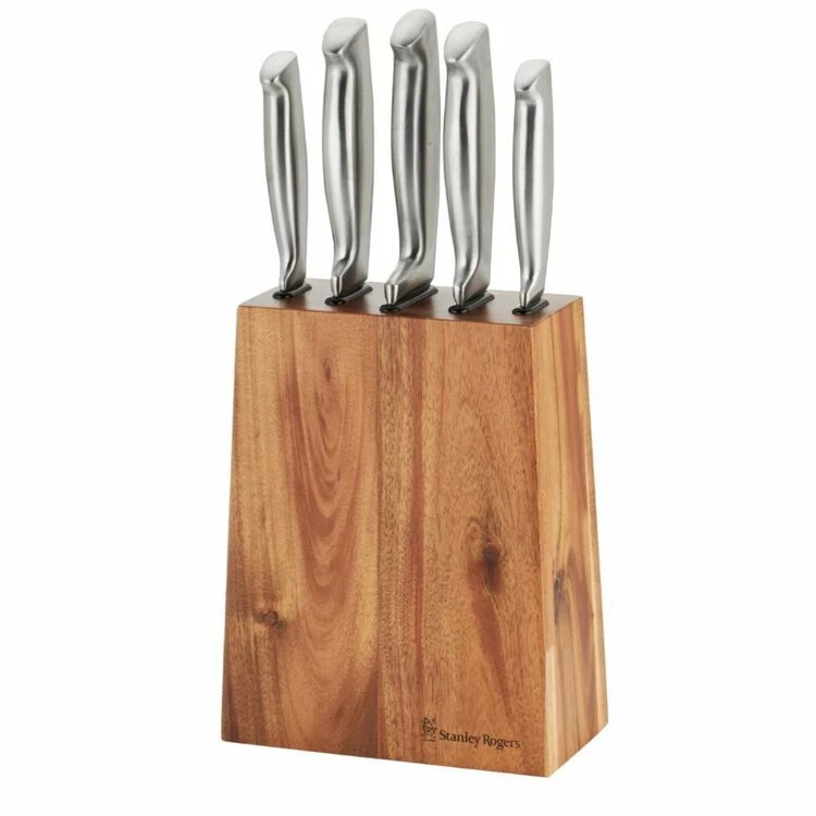 Stanley Rogers Tapered Vertical 6-Piece Knife Block 1 Stanley Rogers Tapered Vertical 6-Piece Knife Block