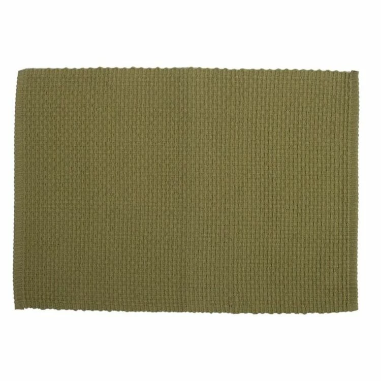Just Home Ribbed Placemat Moss 33 X 45 Cm 1 Just Home Ribbed Placemat Moss 33 X 45 Cm