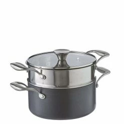 S&N By Miguel Maestre Hard Anodised Casserole With Steamer 20cm