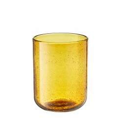 Chyka Home 4 Piece Manhattan Tumbler Amber