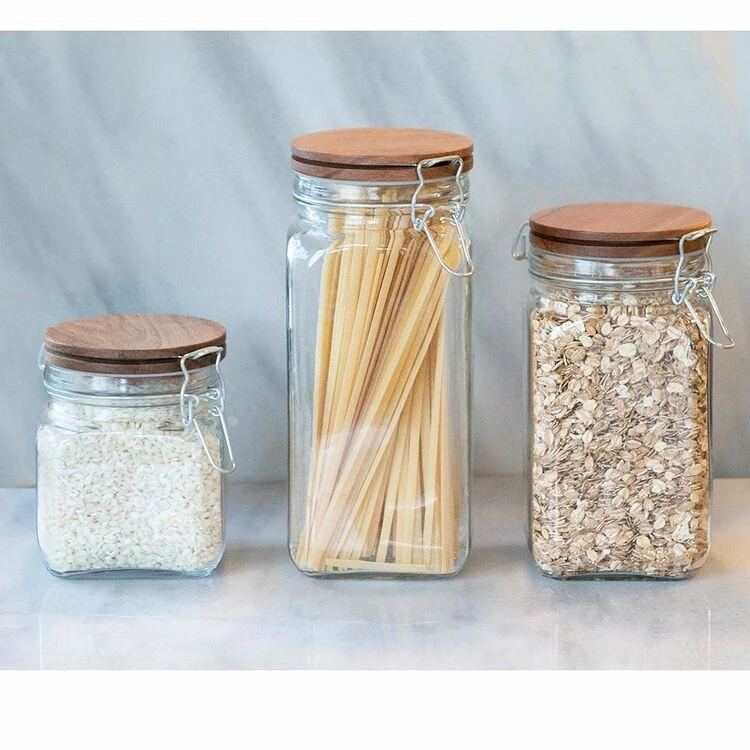 S&N By Miguel Maestre 3-Piece Glass Canister Set 1 S&N By Miguel Maestre 3-Piece Glass Canister Set