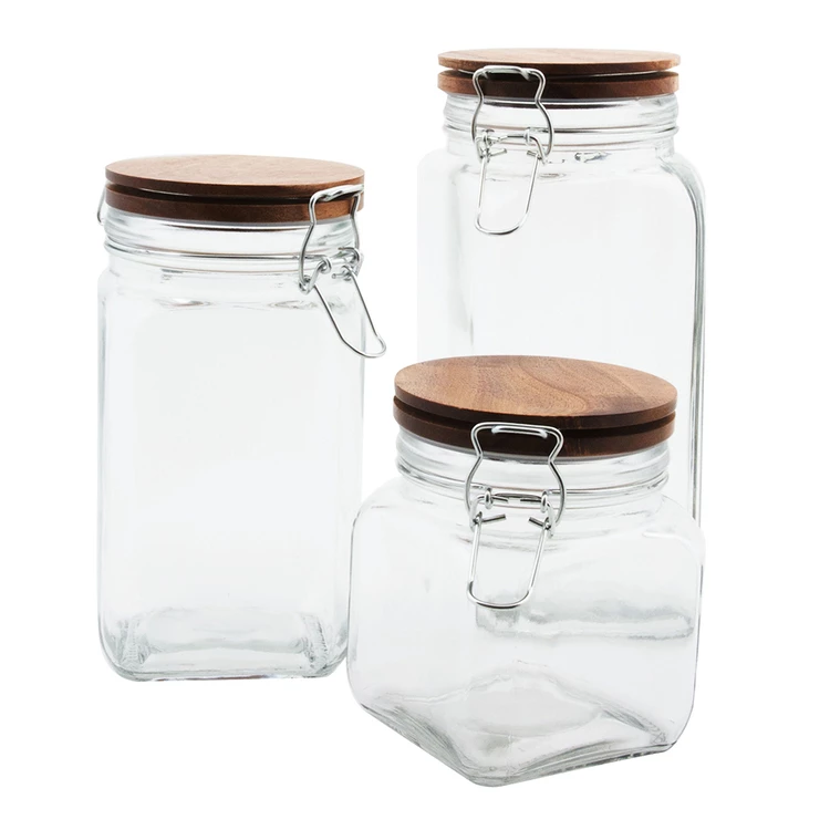 S&N By Miguel Maestre 3-Piece Glass Canister Set 2 S&N By Miguel Maestre 3-Piece Glass Canister Set - Image 2