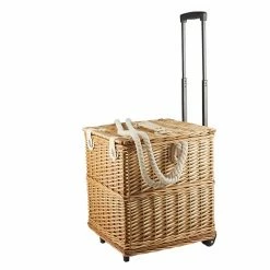 CHYKA HOME Monkeys Garden Picnic Basket With Wheels