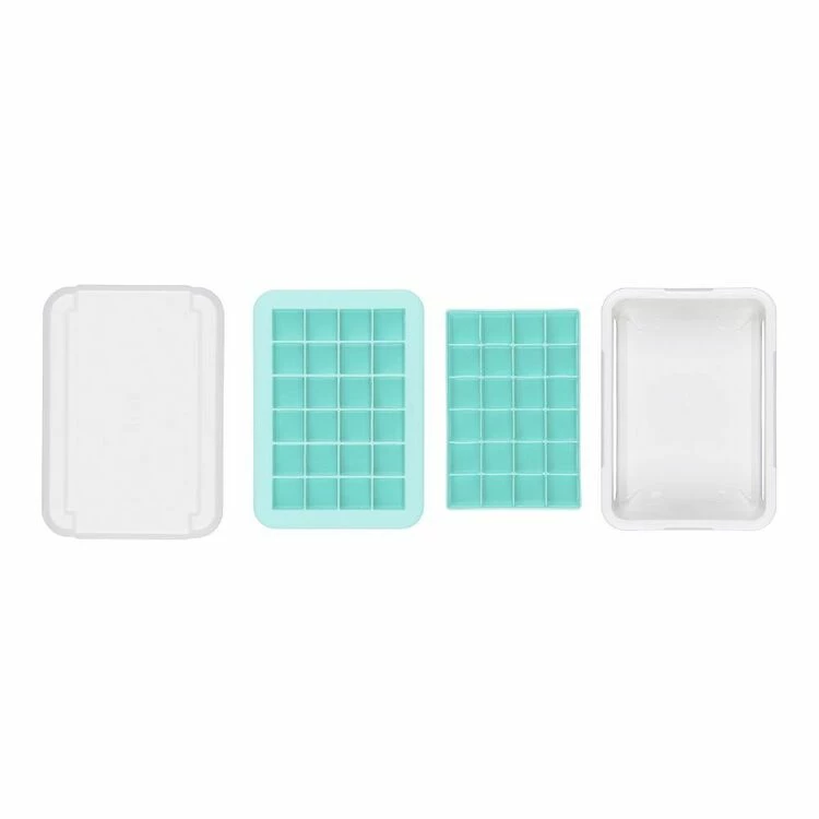 OXO Good Grips Covered Silicone Ice Cube Tray Small Cubes 2 OXO Good Grips Covered Silicone Ice Cube Tray Small Cubes - Image 2