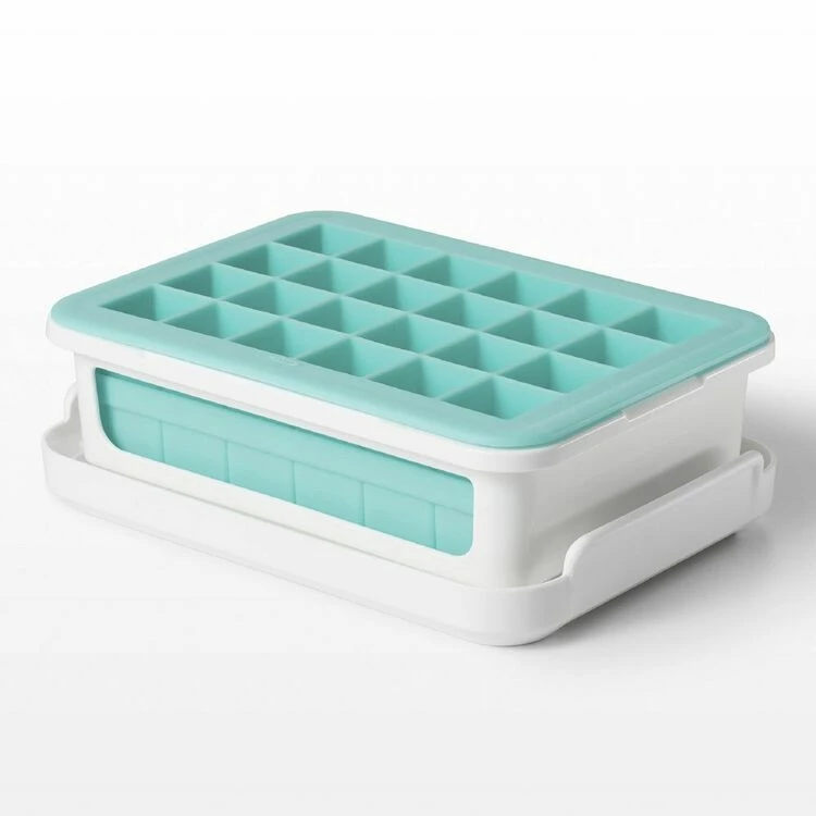 OXO Good Grips Covered Silicone Ice Cube Tray Small Cubes 4 OXO Good Grips Covered Silicone Ice Cube Tray Small Cubes - Image 4