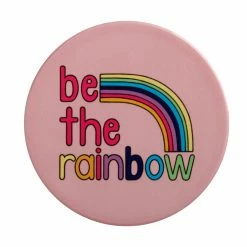 Maxwell & Williams Kasey Rainbow Be Kind Ceramic Coaster 10cm Be The Rainbow
