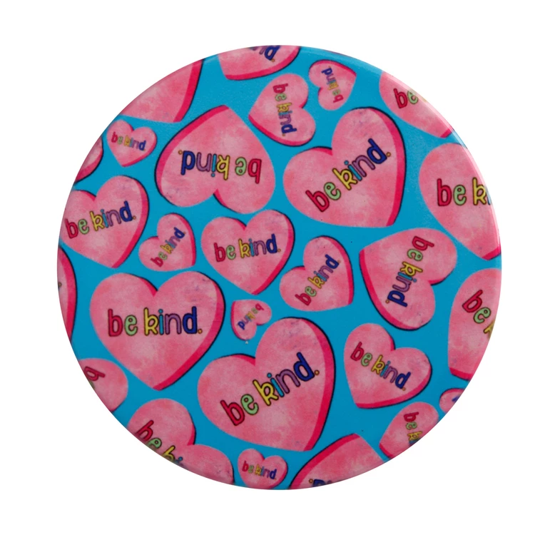 Maxwell & Williams Kasey Rainbow Be Kind Ceramic Coaster 10cm Hearts 1 Maxwell & Williams Kasey Rainbow Be Kind Ceramic Coaster 10cm Hearts