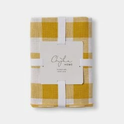 Chyka Home Chyka Gingham 4 Pack Napkin 50x50cm Mustard -Kitchen & Dining Sales SP 630583