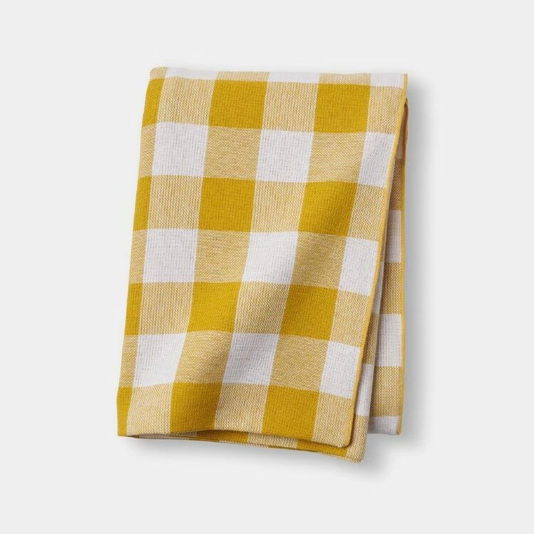 Chyka Home Chyka Gingham Tablecloth 150x250cm Mustard 2 Chyka Home Chyka Gingham Tablecloth 150x250cm Mustard - Image 2