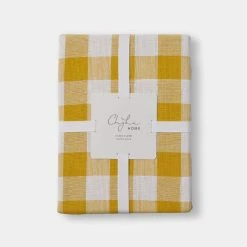 Chyka Home Chyka Gingham Tablecloth 150x250cm Mustard 5 Chyka Home Chyka Gingham Tablecloth 150x250cm Mustard -Kitchen & Dining Sales SP 630585
