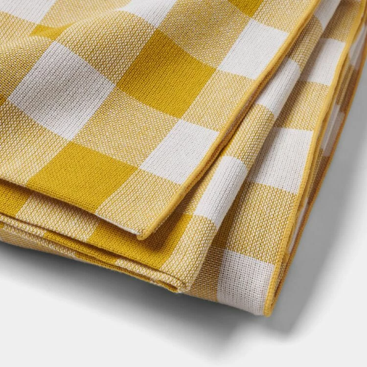 Chyka Home Chyka Gingham Tablecloth 150x250cm Mustard 1 Chyka Home Chyka Gingham Tablecloth 150x250cm Mustard