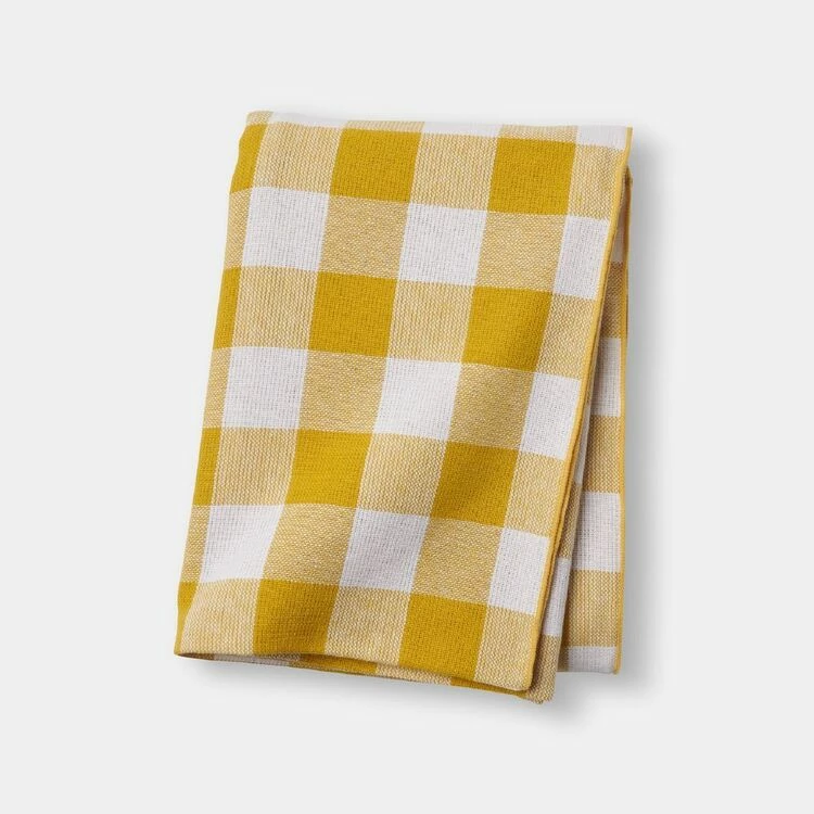 Chyka Home Chyka Gingham Tablecloth 180x320cm Mustard 2 Chyka Home Chyka Gingham Tablecloth 180x320cm Mustard - Image 2
