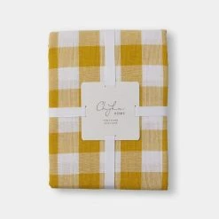 Chyka Home Chyka Gingham Tablecloth 180x320cm Mustard 5 Chyka Home Chyka Gingham Tablecloth 180x320cm Mustard -Kitchen & Dining Sales SP 630587