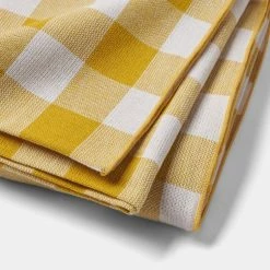 Chyka Home Chyka Gingham Tablecloth 180x320cm Mustard
