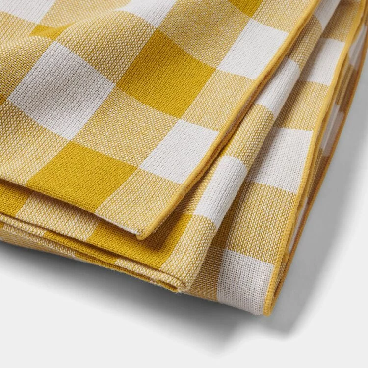 Chyka Home Chyka Gingham Tablecloth 180x320cm Mustard 1 Chyka Home Chyka Gingham Tablecloth 180x320cm Mustard