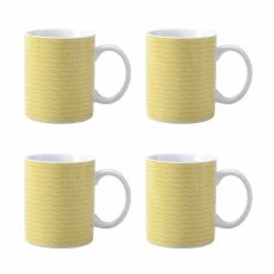 Soren Shelby 4 Pack Mugs Set Yellow