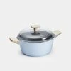 Smith & Nobel Amber Die Cast Aluminium 24cm Casserole Blue