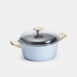 Smith & Nobel Amber Die Cast Aluminium 24cm Casserole Blue
