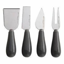 Maxwell & Williams Mezze Cheese Knife Set 4 Piece Charcoal Gift Boxed