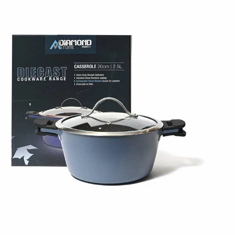 Classica Diamond Stone Diecast Casserole 20cm 3 Classica Diamond Stone Diecast Casserole 20cm - Image 3