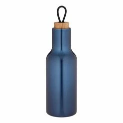 Tempa Large Metallic Blue Drink Bottle