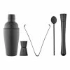 Tempa Aurora 5 Piece Matte Black Cocktail Set