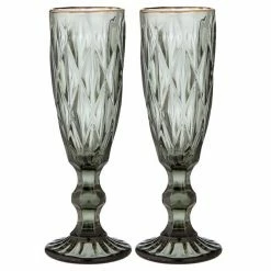 Tempa Ezra 2 Pack Champagne Glass Ivy