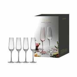 Tempa Esme 4 Pack Champagne Glass Clear