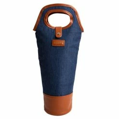 Tempa Avery Navy Insulated Single Wine Bag
