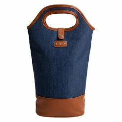 Tempa Avery Navy Insulated Double Wine Bag